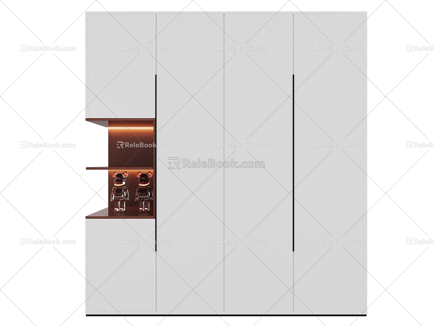 Wardrobe Closet Corner Wardrobe 3d model