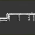 Iron frame large iron frame iron frame house factory industrial iron frame iron ladder rigid ladder work frame rigid scaffold 3d model