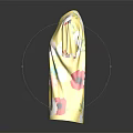 Yellow Short Sleeve T shirt With Colorful Floral Patterns For Casual Wear