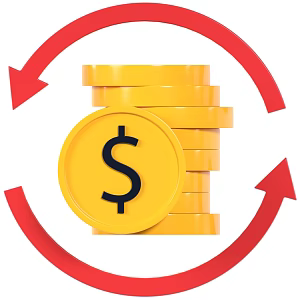Modern Gold Coin Currency Cartoon Gold Coin 3d model