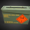 Vintage Green Metal Storage Box By Wickens Manufacturing UK With 1.4 Orange Label