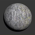 Wood And Stone Decorative Sphere With Textured Surface And Natural Patterns