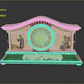 Floor Clock Big Clock Retro Clock Retro Clock Retro Clock Large Clock Pendulum Furnishings 3d model