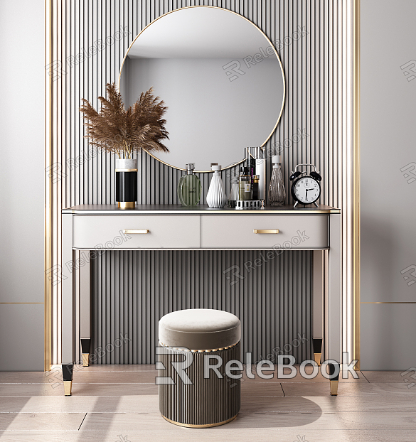 Light Luxury Dressing Table model