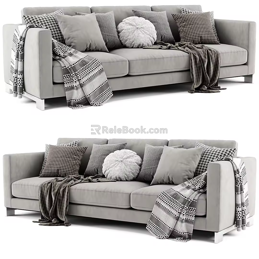 Modern Multiplayer Sofa 3d model