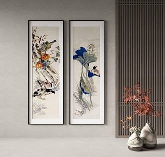 New Chinese Decorative Painting 3d model