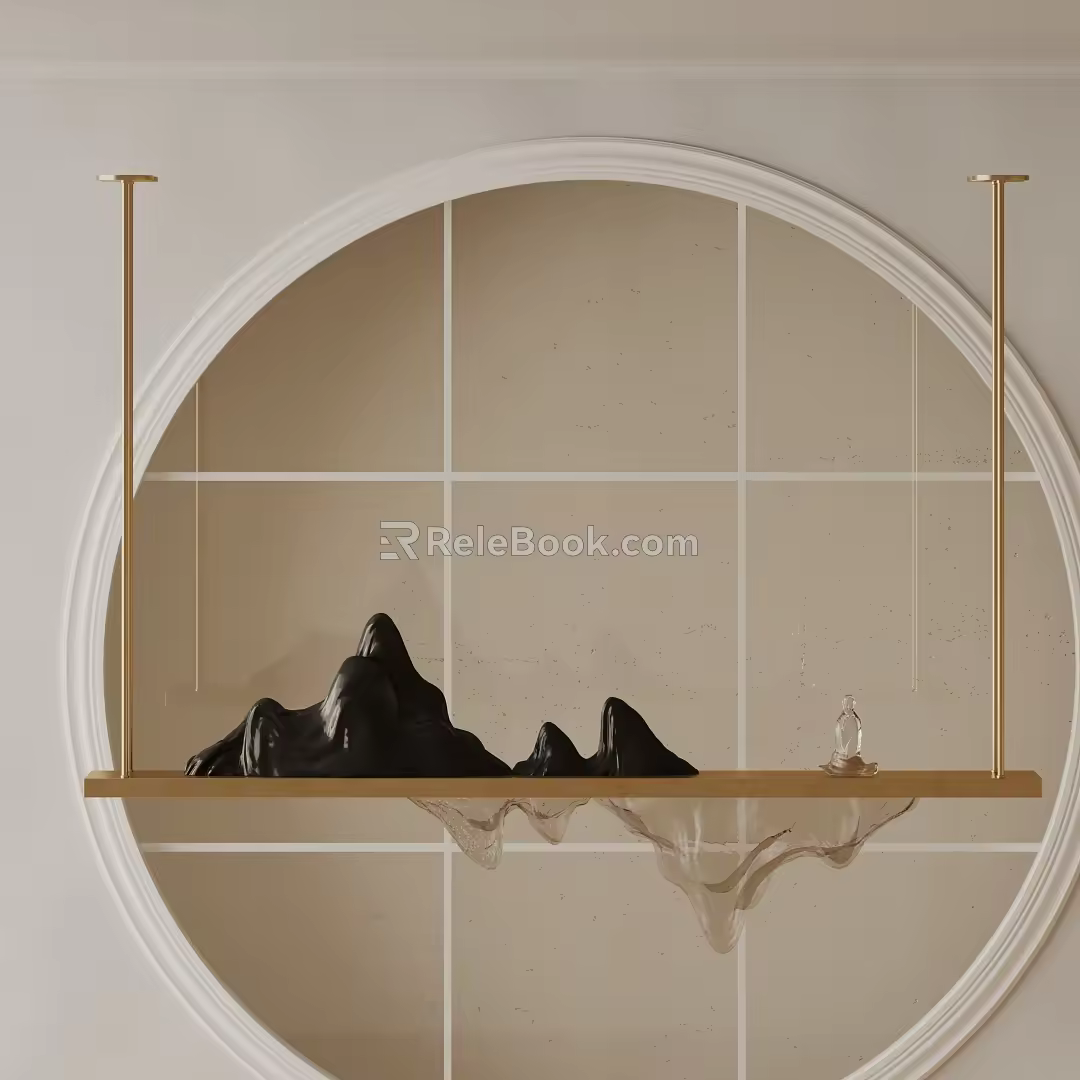 Modern chandelier 3d model