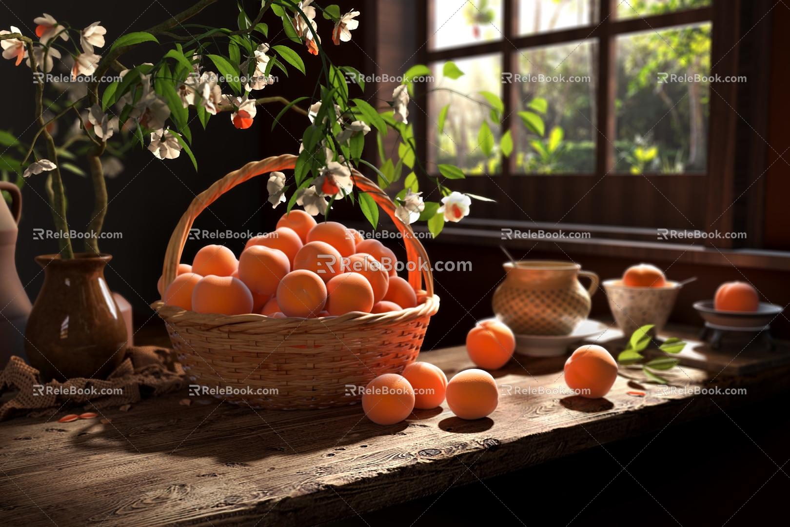 Apricot morning light 3d model