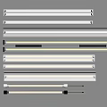 Various LED Light Tubes With Different Designs And Lengths On