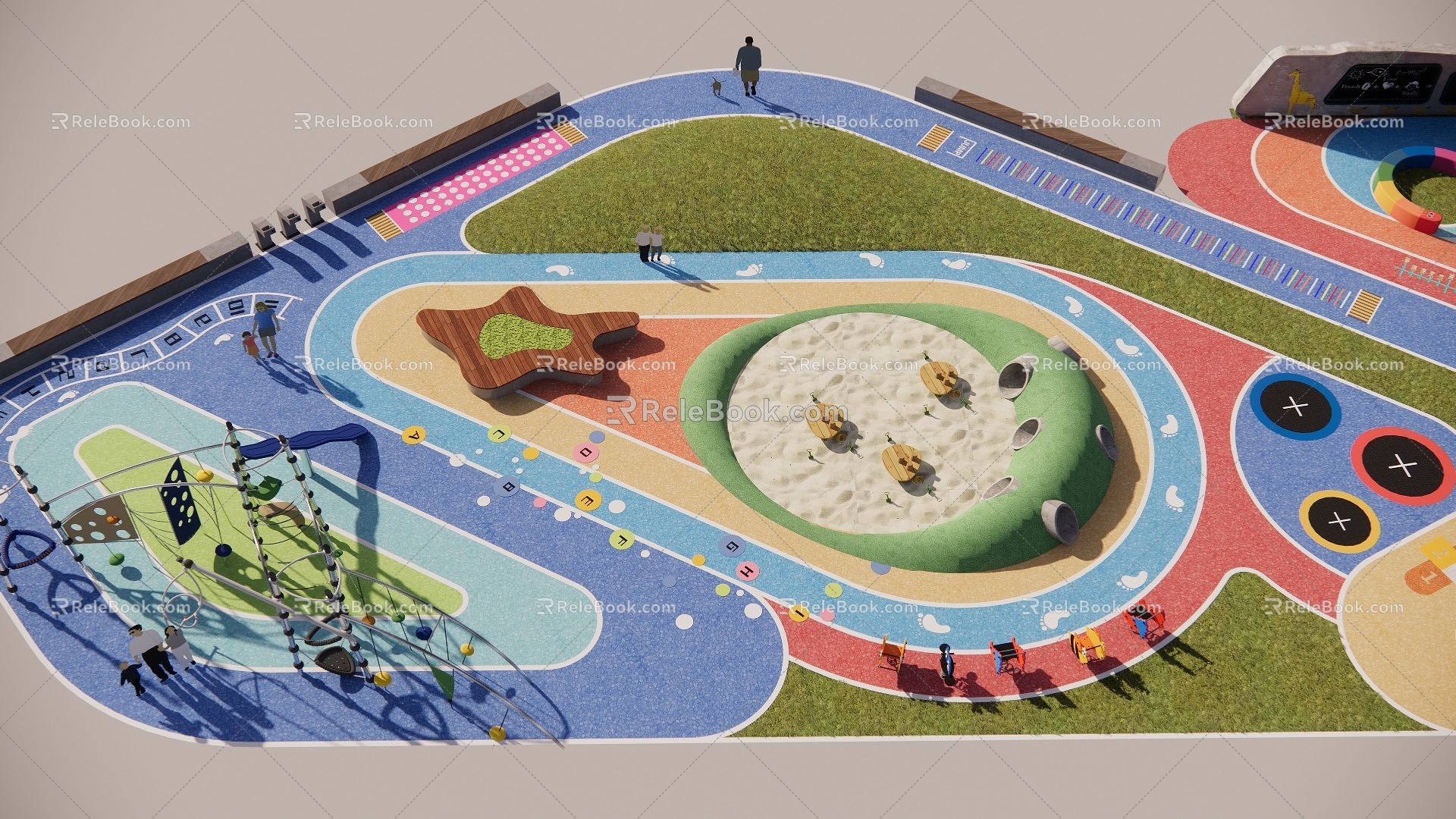 Park Children's Amusement Park Amusement Park Ride Equipment Slide 3d model