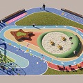 Park Children's Amusement Park Amusement Park Ride Equipment Slide 3d model