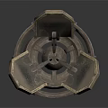 Industrial Metallic Mechanical Part With Gear Like Structure And Multi Blade Design