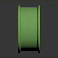 Green Decorative Ring With Intricate Floral Pattern For Daily Life Accessory