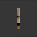 XM8 Assault Rifle With Beige Body Orange Magazine And Modern Design