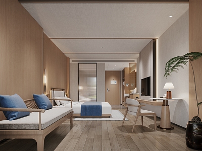 Hotel Rooms 3d model