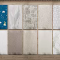 Modern Carpet Combo Rectangular Carpet Decorative Carpet 3d model