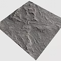 Natural Rocky Terrain Featuring Undulating Surface Deep Valleys And Rough Textures