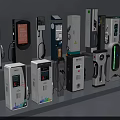 Public Charging Stations For Electric Vehicles With Modern Design And Various Types