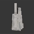 Ancient Temple Interior With Stone Carved Walls Marble Floor Central Statue And Flower Planters