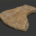 Reddish Brown Stone Sculpture Carving with Irregular Shape and Raw Textured Surface