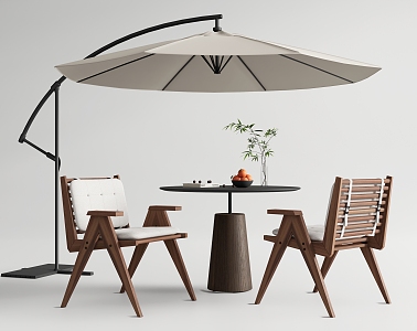 Modern RoseTarlow Outdoor Table and Chair Combination Casual Table and Chair Outdoor Chair 3d model