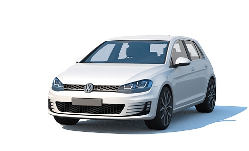 Hatchback Volkswagen Golf 2015 VW Golf 3d model