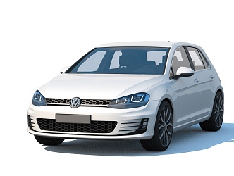 Hatchback Volkswagen Golf 2015 VW Golf 3d model