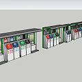 Modern garbage bin garbage classification 3d model
