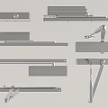 Durable Stainless Steel Furniture Hardware Components With Slides Hinges And Brackets