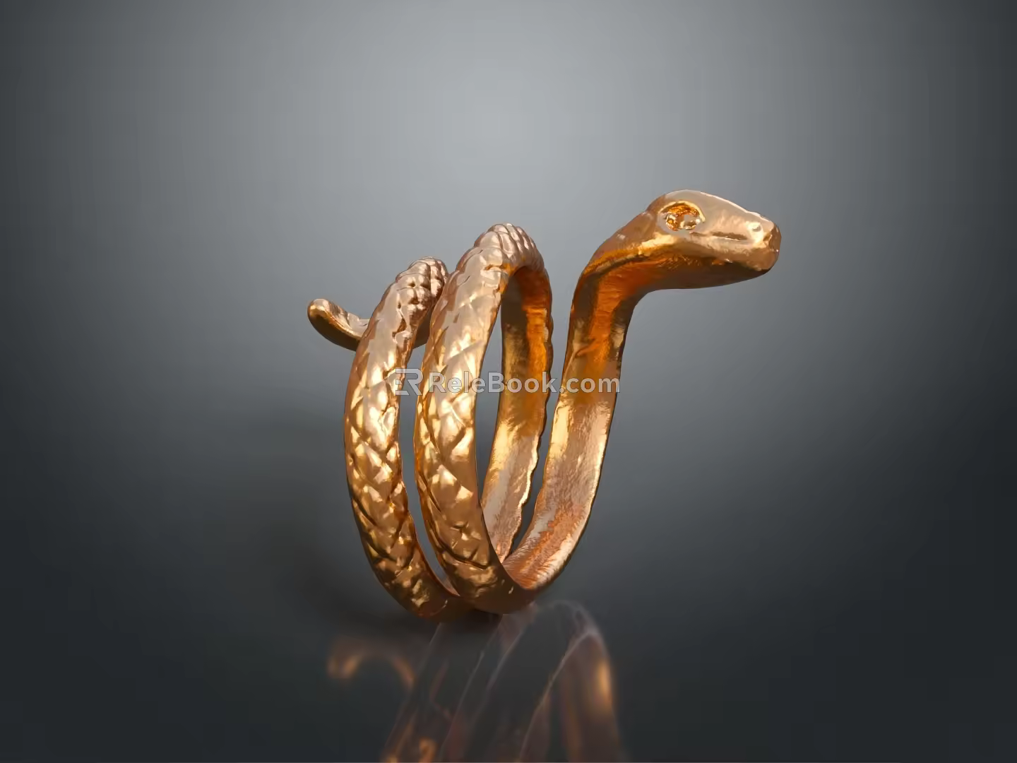 snake cobra venomous snake python reptile cold-blooded animal reptile 3d model