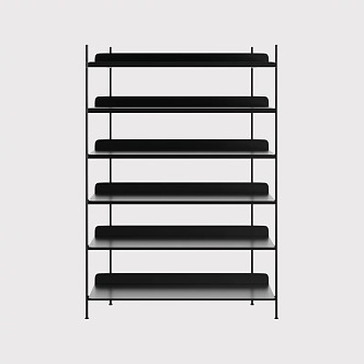 Modern Decorative Rack 3d model