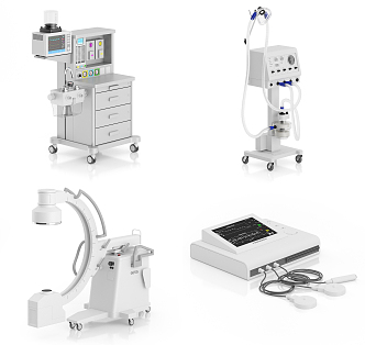 Modern Medical Devices Hospital Medical Clinic Equipment 3d model