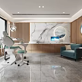 Modern consulting room aisle consulting room 3d model