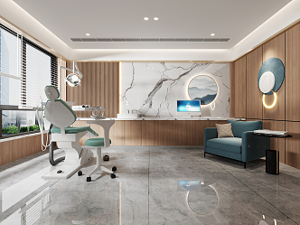 Modern consulting room aisle consulting room 3d model