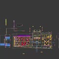 Modern Sales Office Interior With Sofa Chairs Coffee Tables Large Windows And Water Bar Area