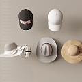 hat sun hat hat top hat baseball cap ladies hat 3d model