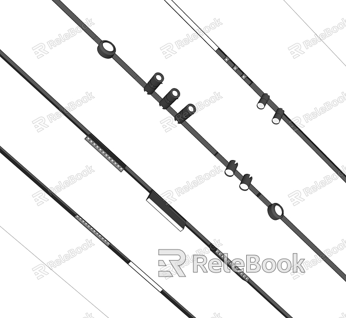 Modern spotlight downlight track light model