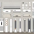 Various Types And Styles Of Air Conditioners And Fans Displayed As Home Appliances