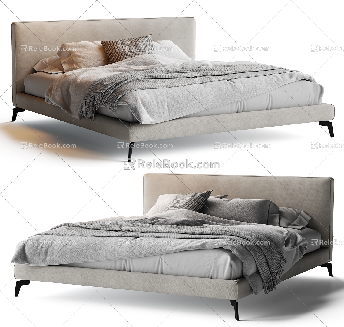 Meridiani double bed model