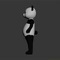 Cute Animated Panda Character 3D Model for Game and Movie with Standing Pose