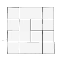 Three-dimensional wall trim panel 3d model