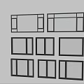 Modern windows combination windows glass windows floor-to-ceiling windows balcony windows bay windows bedroom windows sliding windows casement windows doors and windows 3d model