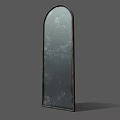 Arched Full Length Mirror With Metal Frame For Modern Home Decor