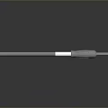 White Slim Computer Cable with Plug and Smooth Design for Device Connection