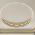 Modern Circular Ceiling Design With Soft Recessed Lighting And Elegant Smooth Surface