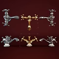 Assorted Faucets With Vintage And Modern Styles Metallic Finishes And Ornate Designs