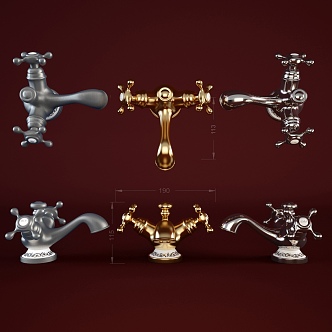 American faucet switch sink faucet 3d model