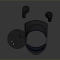 Advanced Modern Computer VR Headset With Controllers And Tracking Sensor