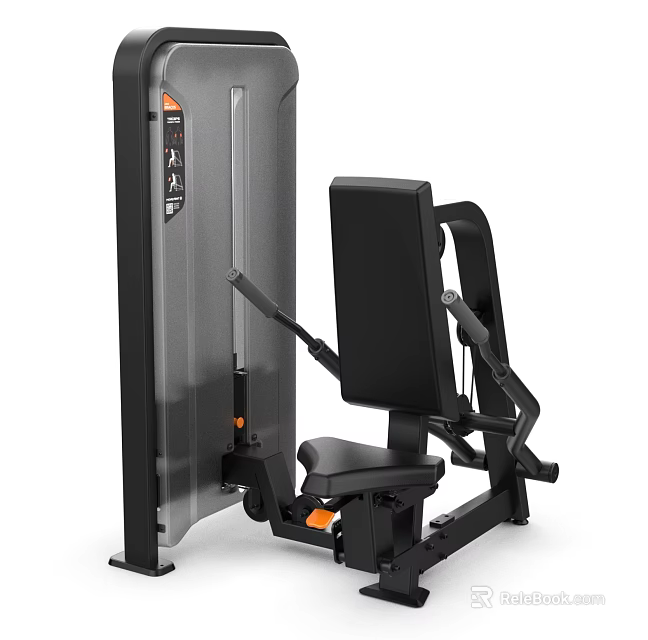 Professional Strength Training Fitness Equipment With Seated Ergonomic Seat And Digital Control Panel 3d model 
