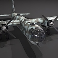 Realistic German World War II Aircraft Modern Realistic Aircraft Fighter German War World War II Bomber Military 3d model